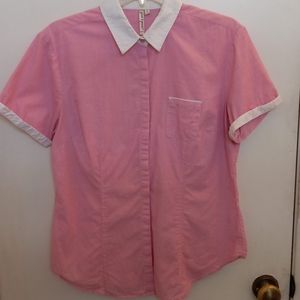 Grand & Greene Pink/Wht Button Up Collared Shirt